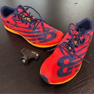 New Balance Red and Purple XC7 v4 Shoes
Running spikes, unisex, women’s since 6